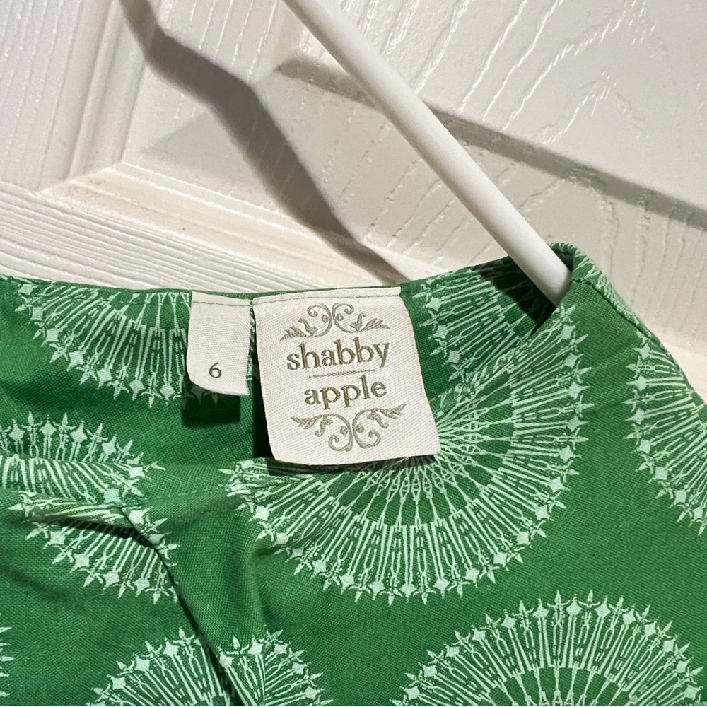 Shabby Apple Women’s Green Peplum Top Size 6 - Picture 7 of 11